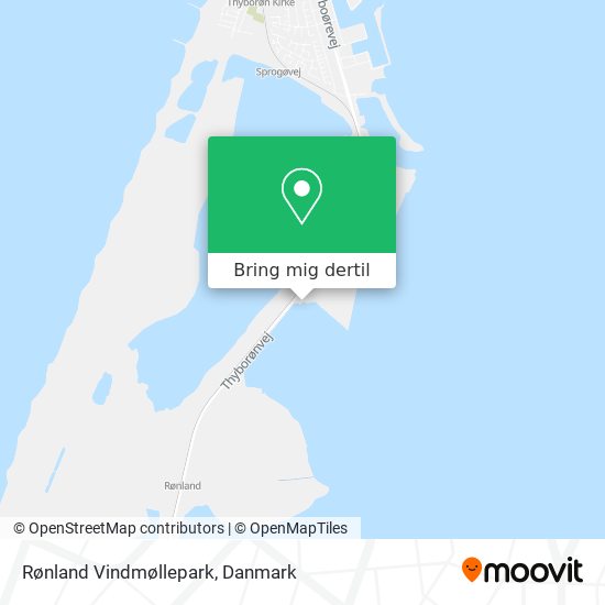 Rønland Vindmøllepark kort