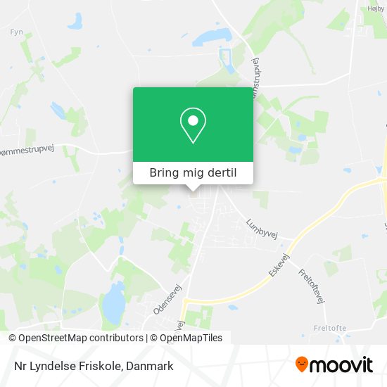 Nr Lyndelse Friskole kort