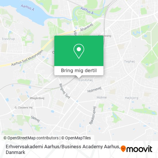 Erhvervsakademi Aarhus / Business Academy Aarhus kort