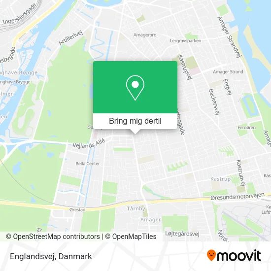 Englandsvej kort