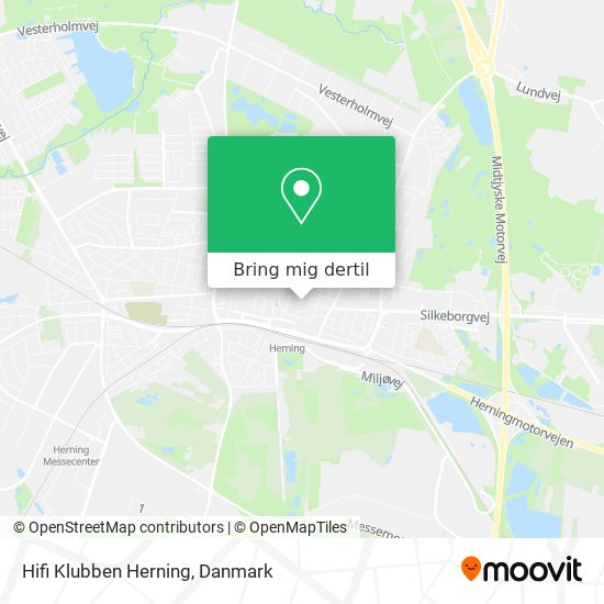 Hifi Klubben Herning kort