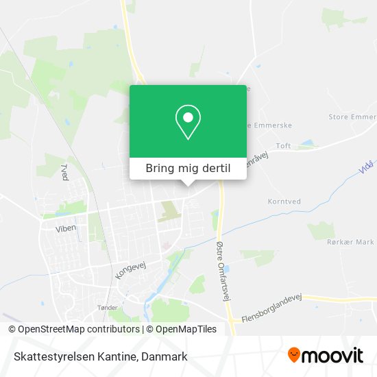 Skattestyrelsen Kantine kort