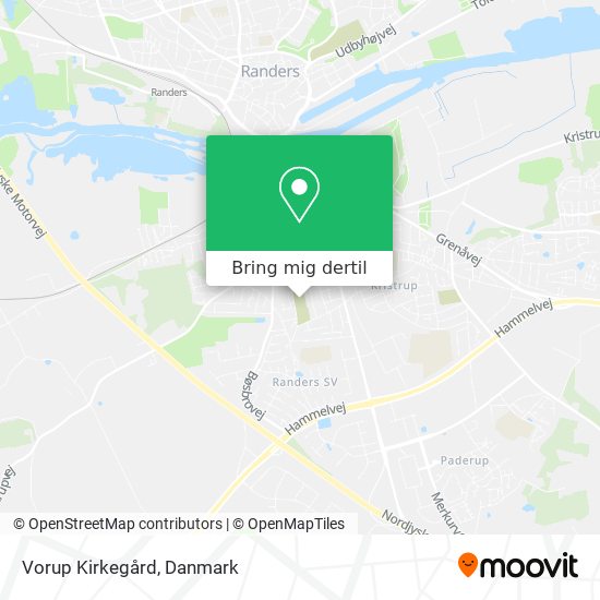 Vorup Kirkegård kort