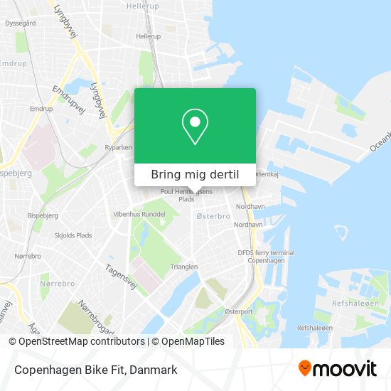 Copenhagen Bike Fit kort