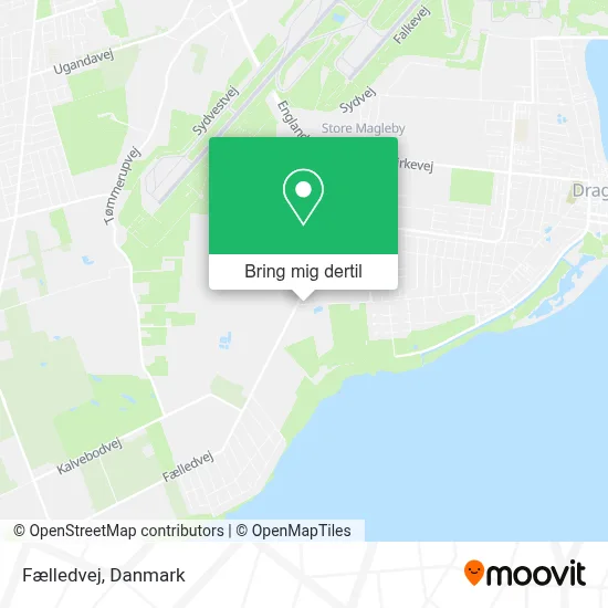 Fælledvej kort