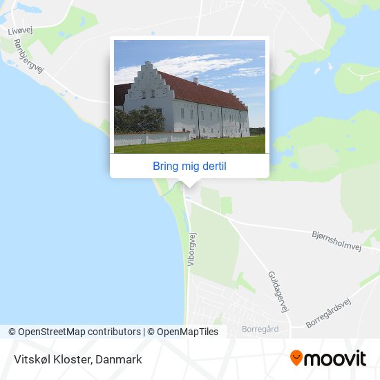 Vitskøl Kloster kort
