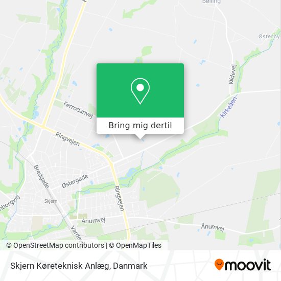 Skjern Køreteknisk Anlæg kort
