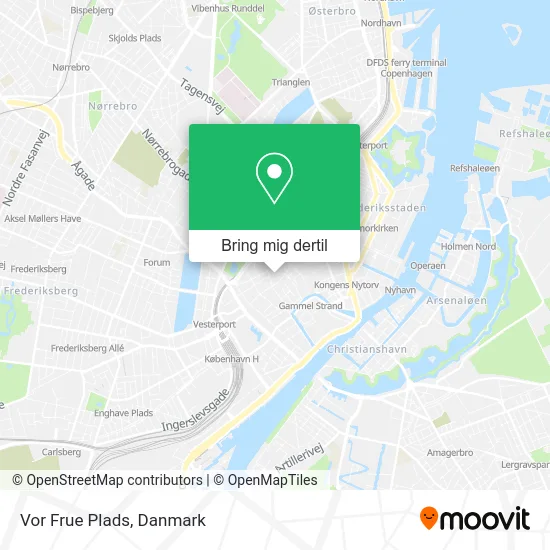 Vor Frue Plads kort