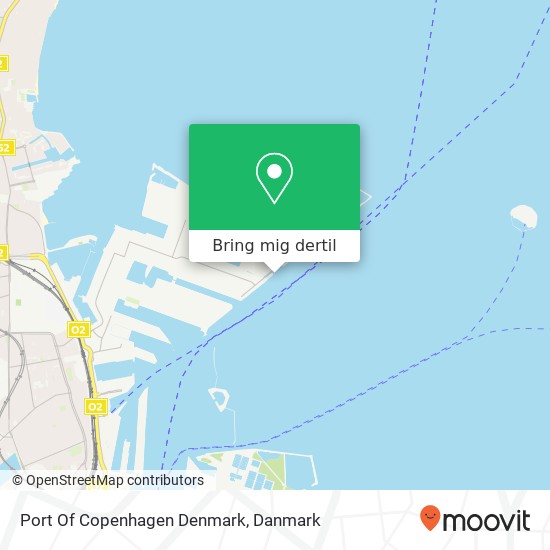 Port Of Copenhagen Denmark kort
