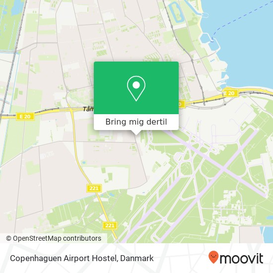 Copenhaguen Airport Hostel kort