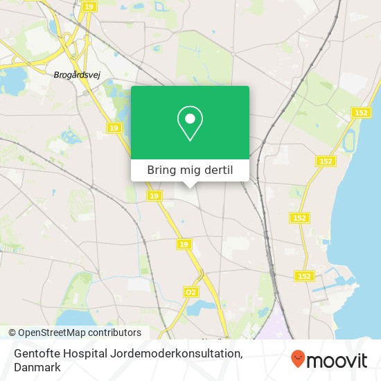 Gentofte Hospital Jordemoderkonsultation kort