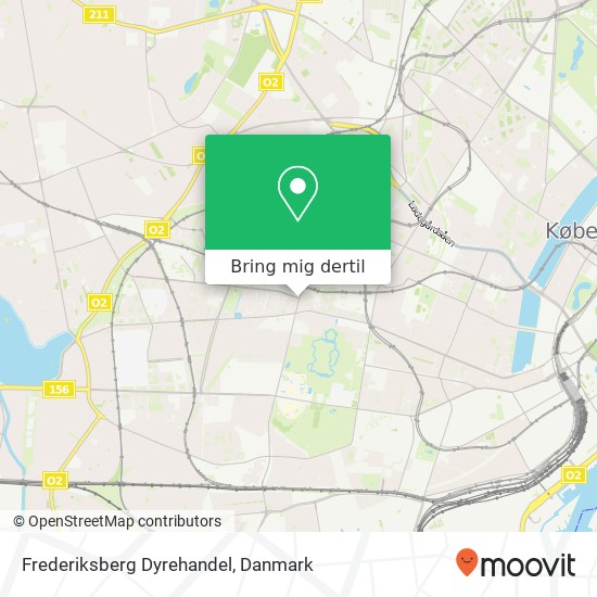 Frederiksberg Dyrehandel kort