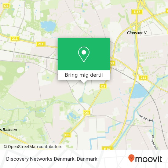 Discovery Networks Denmark kort