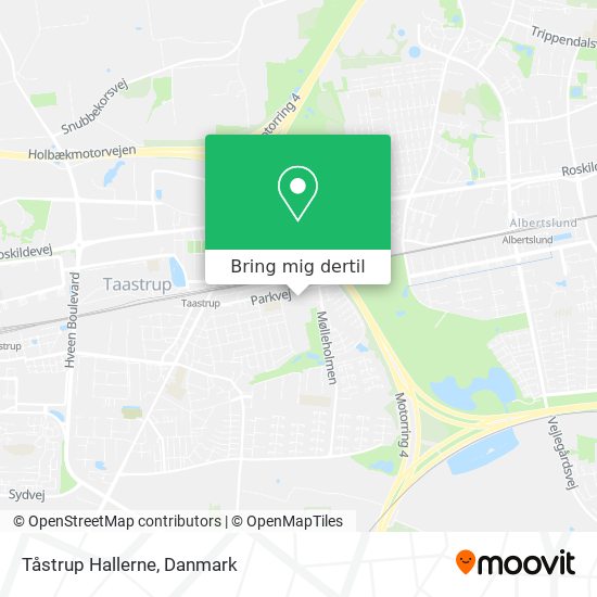 Tåstrup Hallerne kort