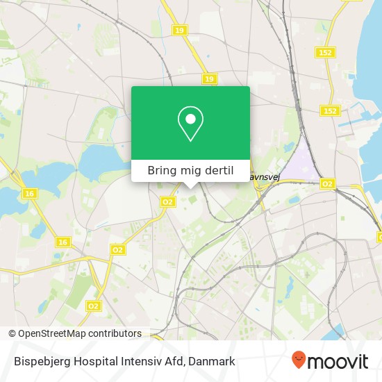 Bispebjerg Hospital Intensiv Afd kort