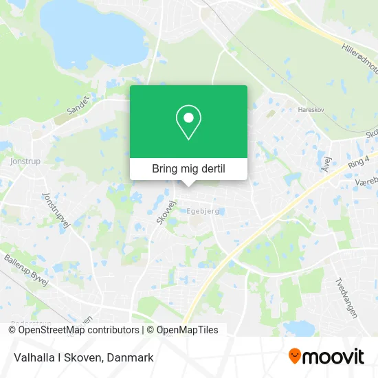 Valhalla I Skoven kort