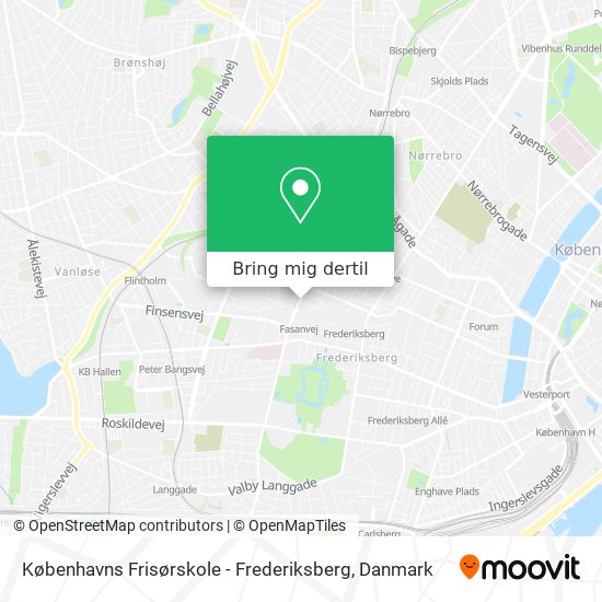 Københavns Frisørskole - Frederiksberg kort