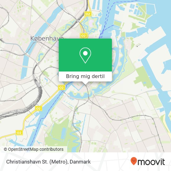 Christianshavn St. (Metro) kort