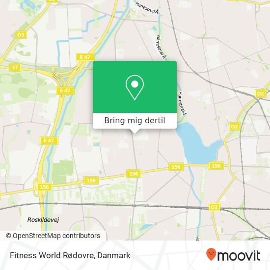 Fitness World Rødovre kort