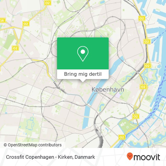 Crossfit Copenhagen - Kirken kort