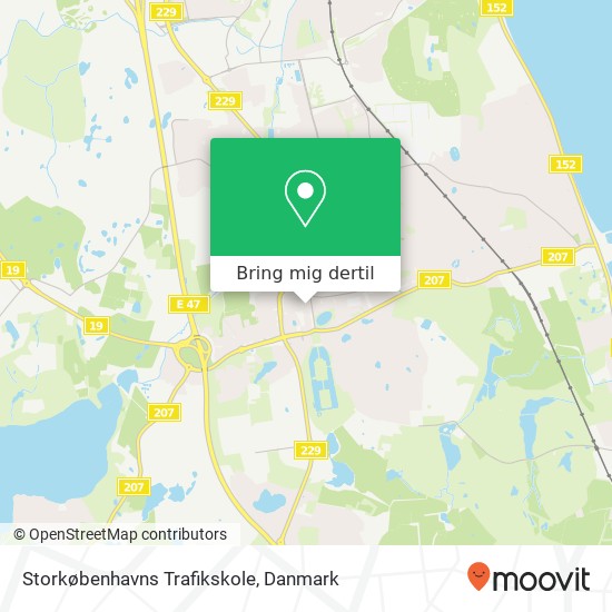 Storkøbenhavns Trafikskole kort