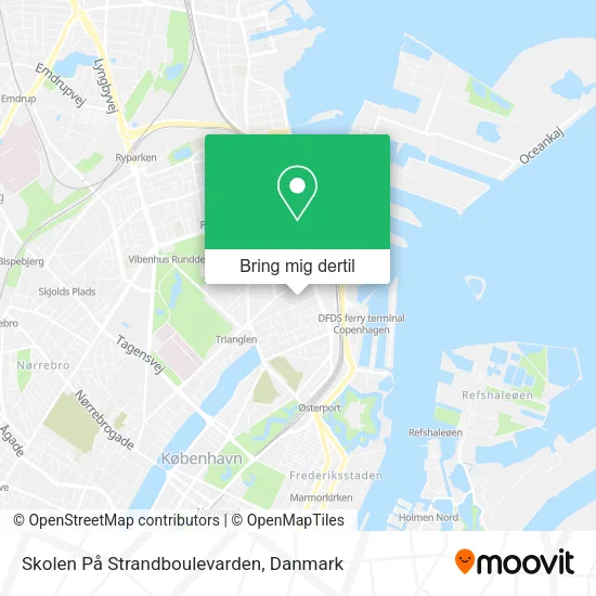 Skolen På Strandboulevarden kort