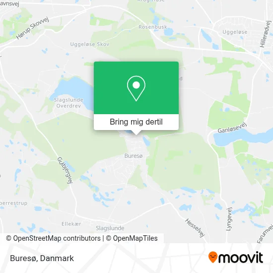 Buresø kort