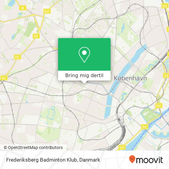 Frederiksberg Badminton Klub kort