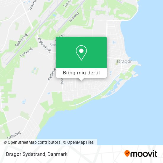 Dragør Sydstrand kort