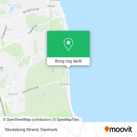 Skodsborg Strand kort