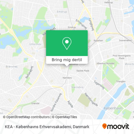 KEA - Københavns Erhvervsakademi kort