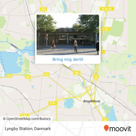 Lyngby Station kort