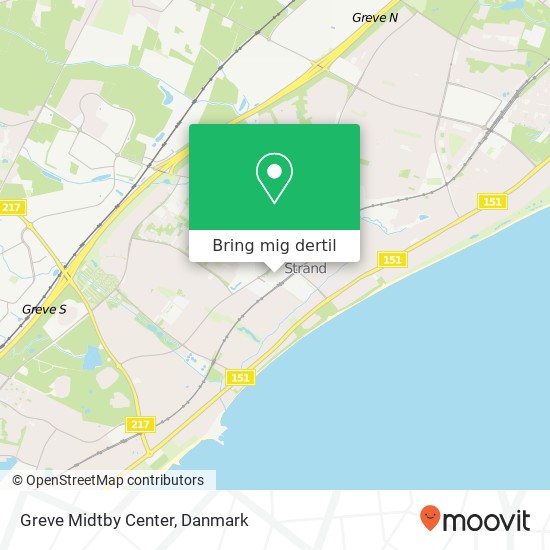 Greve Midtby Center kort