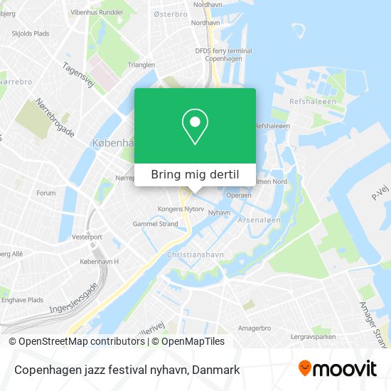 Copenhagen jazz festival nyhavn kort