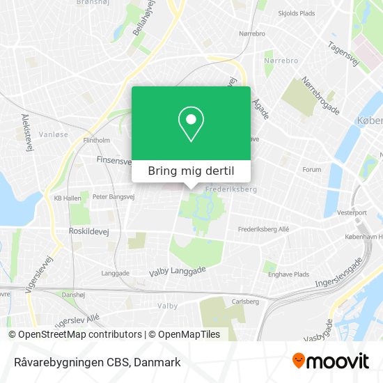 Råvarebygningen CBS kort