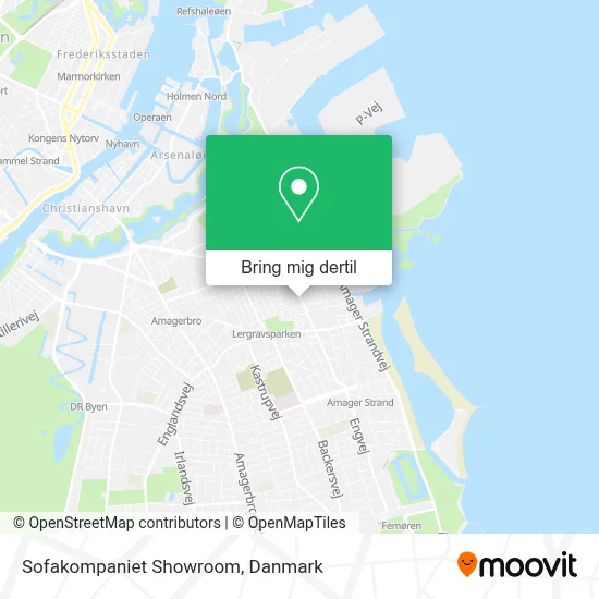 Sofakompaniet Showroom kort