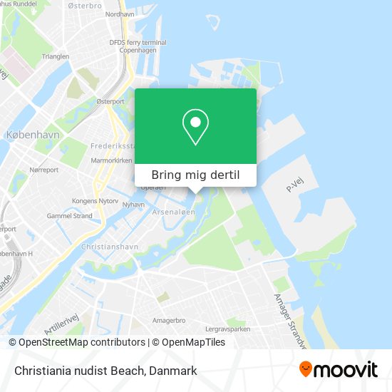 Christiania nudist Beach kort