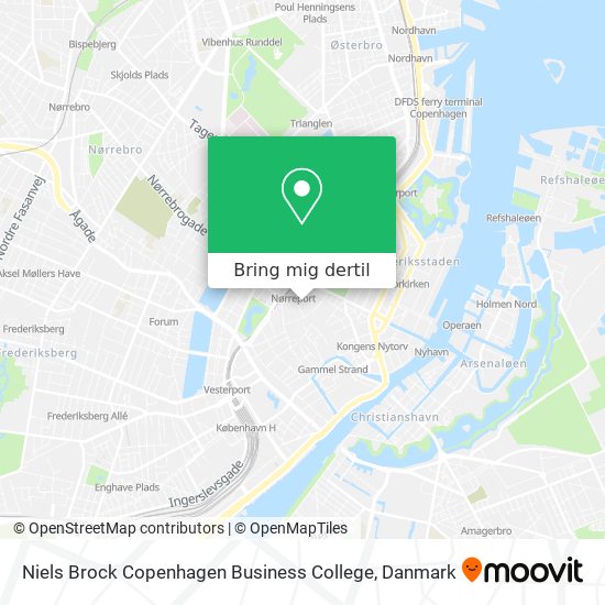 Niels Brock Copenhagen Business College kort