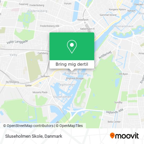 Sluseholmen Skole kort
