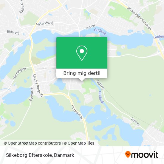 Silkeborg Efterskole kort