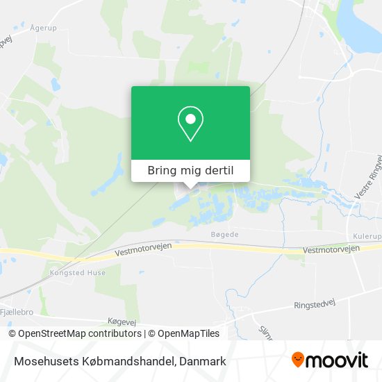Mosehusets Købmandshandel kort