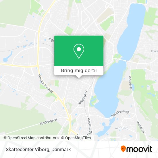 Skattecenter Viborg kort