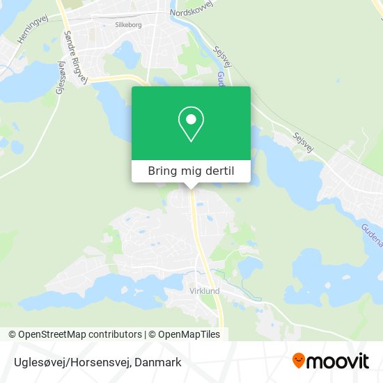 Uglesøvej/Horsensvej kort
