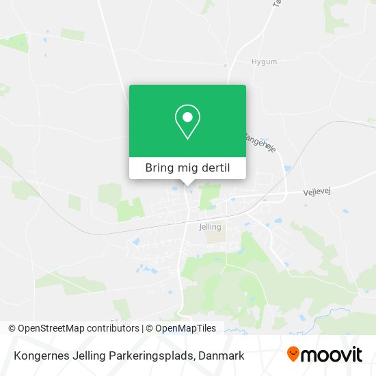 Kongernes Jelling Parkeringsplads kort