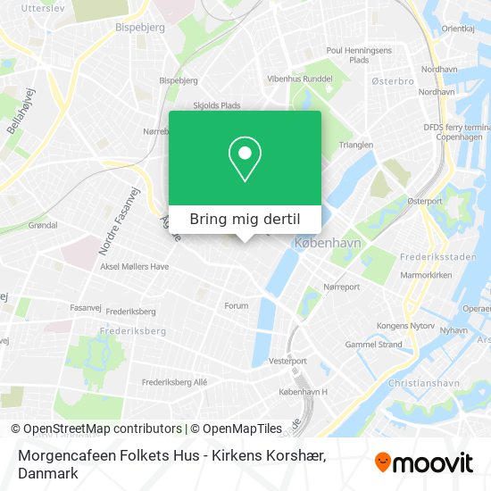Morgencafeen Folkets Hus - Kirkens Korshær kort