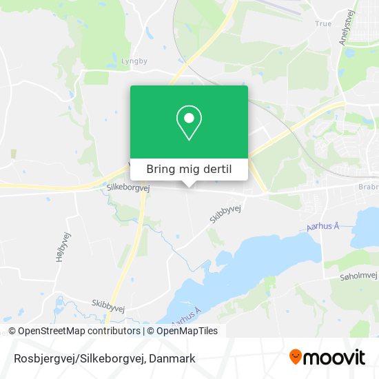 Rosbjergvej/Silkeborgvej kort