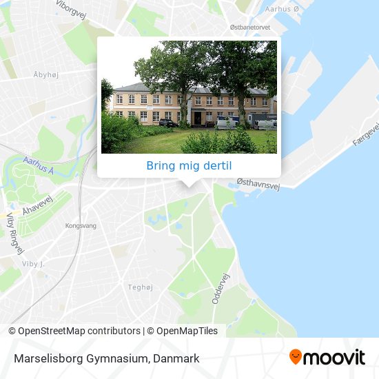 Marselisborg Gymnasium kort