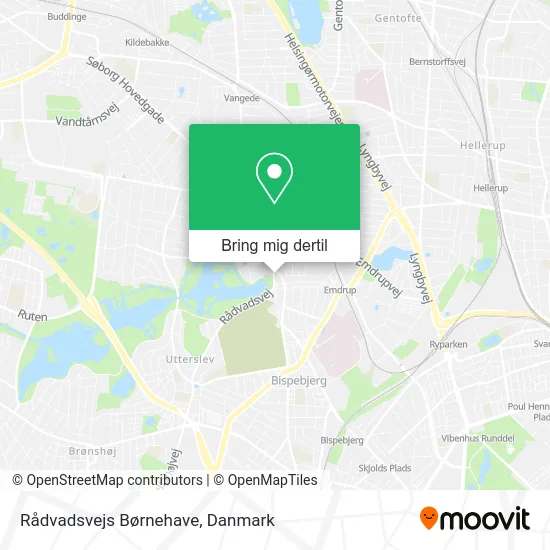 Rådvadsvejs Børnehave kort