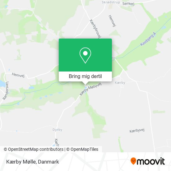 Kærby Mølle kort