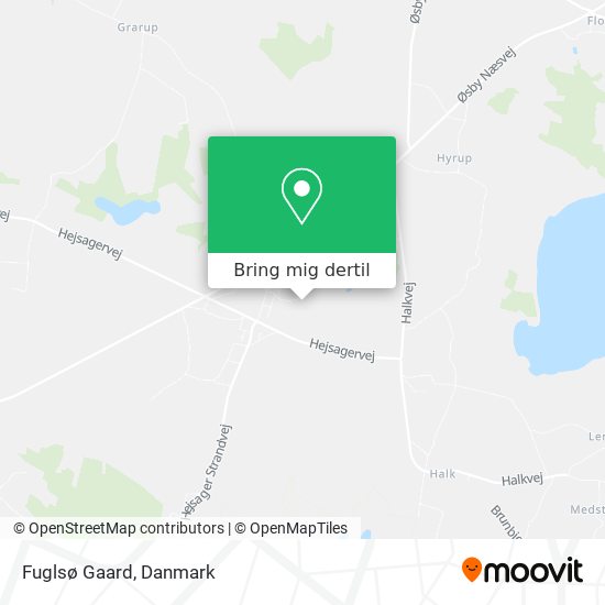 Fuglsø Gaard kort